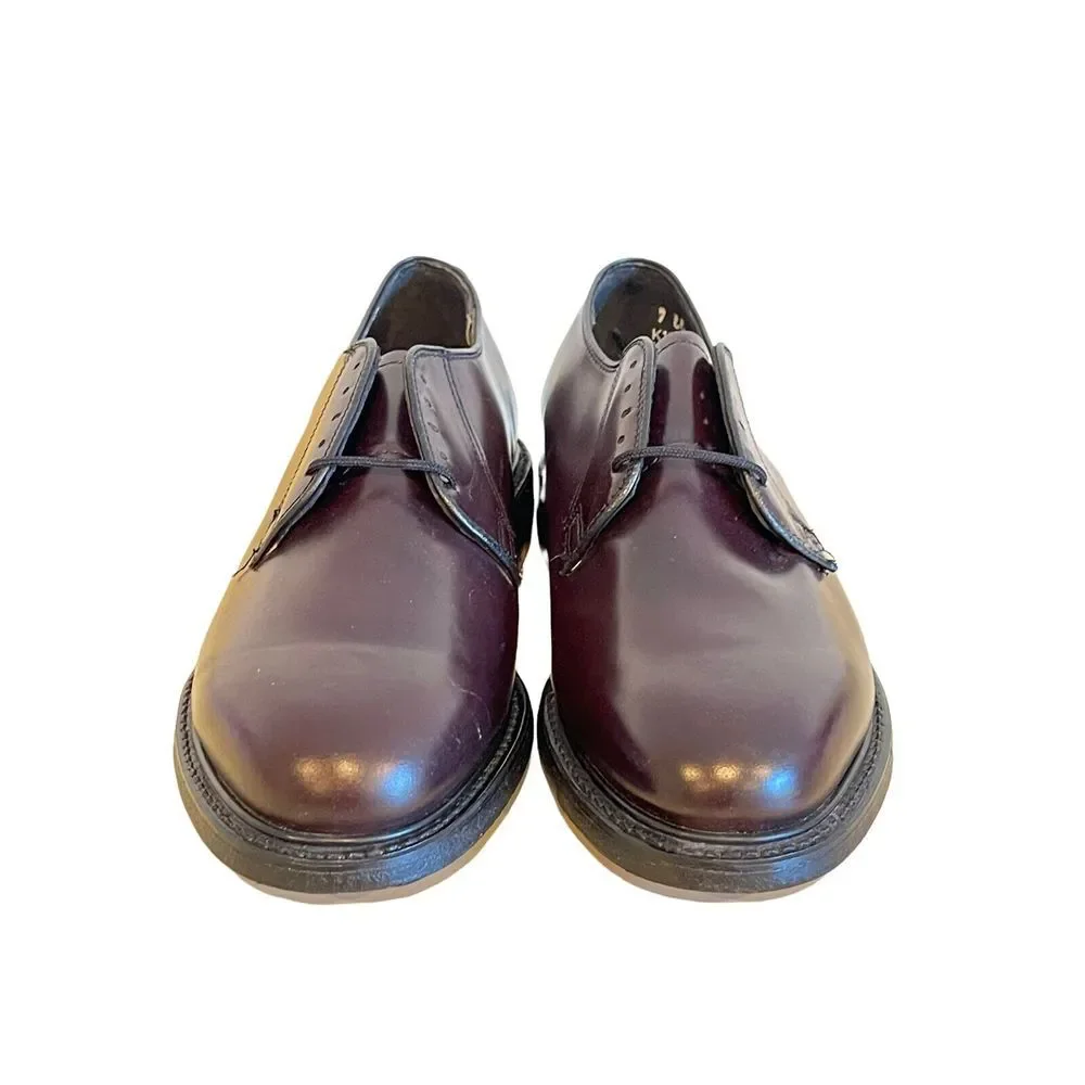 Knapp K160 Brown Leather Dress Shoe Men 7 EE Goodyear GT Oil Proof USA B27 92029